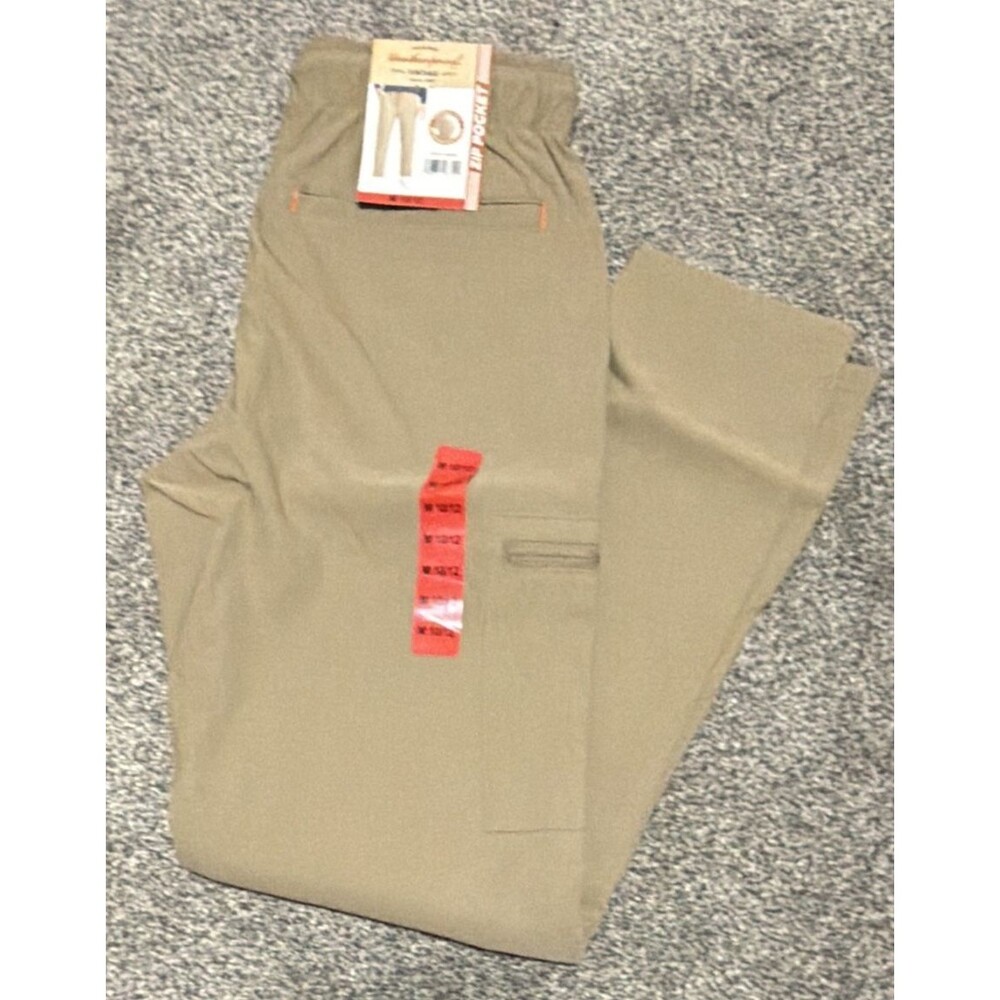 Weatherproof Boys Tan Cargo Pants Size Medium (10/12) NWT A6